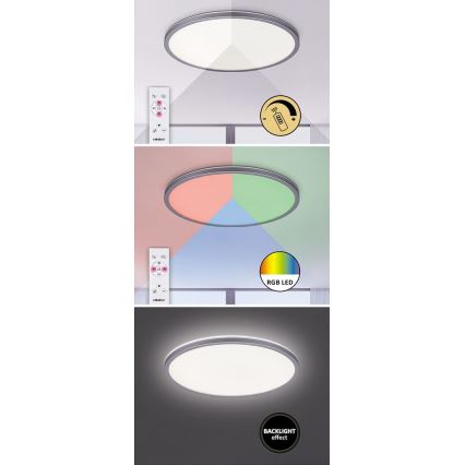 Rabalux - LED RGB dimbare plafondlamp LED/22W/230V Wi-Fi Tuya + afstandsbediening 42x42 cm
