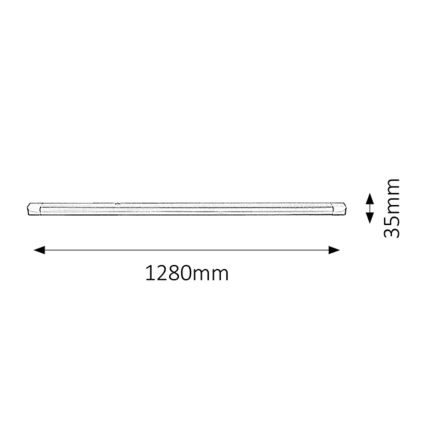 Rabalux - LED Keukenkast lamp 1xG13/36W/230V 128 cm