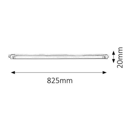 Rabalux 2345 - Werkbladverlichting SLIM G5/30W/230V