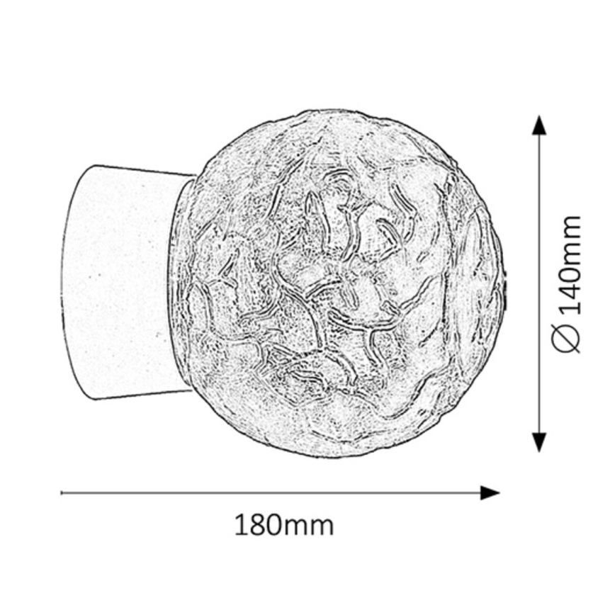 Rabalux - Wandlamp 1xE27/60W/230V