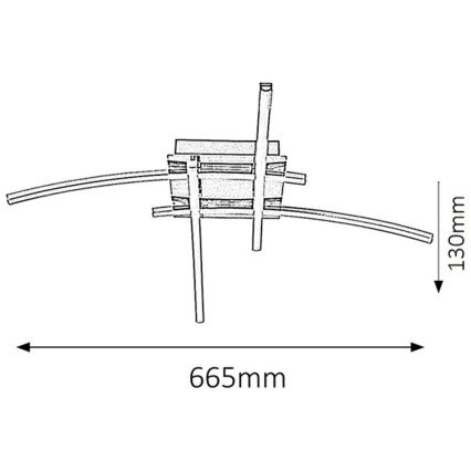 Rabalux - LED Plafondverlichting 4xLED/6W