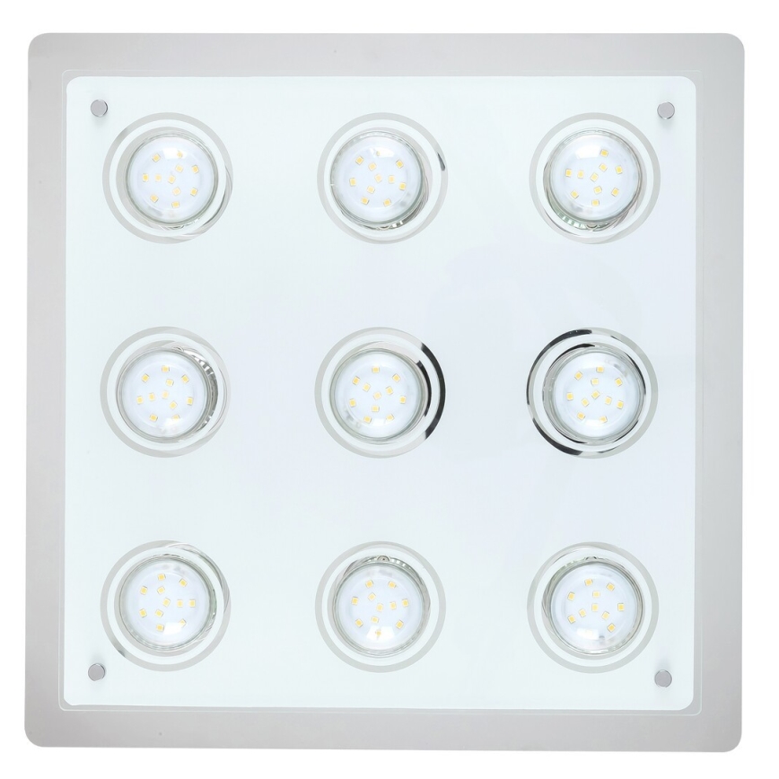 Rabalux - LED plafondlamp NAOMI 9xGU10/5W 38x38 cm