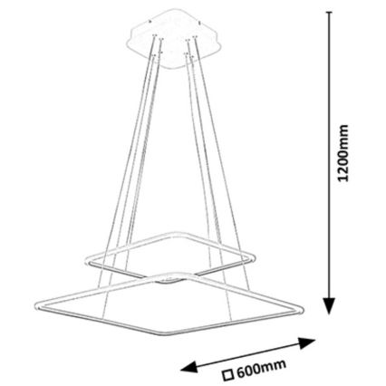 Rabalux - LED Hanglamp LED/65W/230V wit