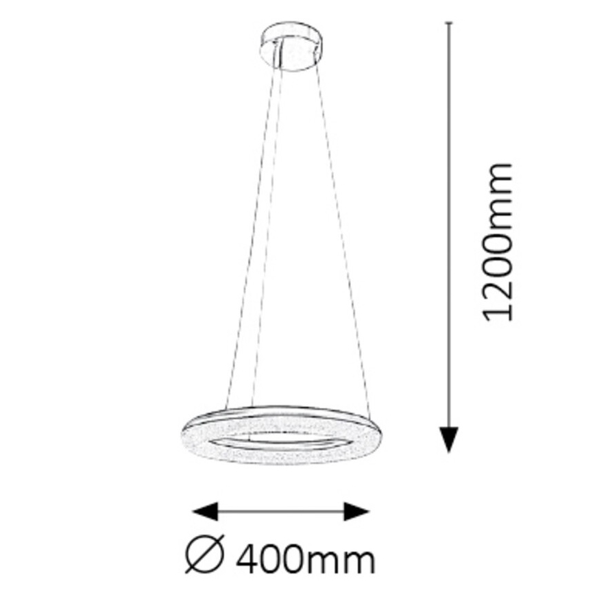 Rabalux - LED Hanglamp dimbaar LED/24W/230V