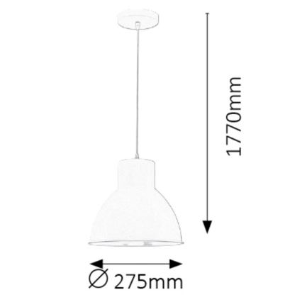 Rabalux - Hanglamp 1xE27/60W/230V zwart