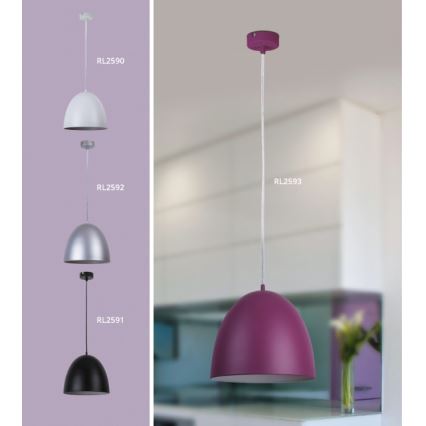 Rabalux 2590 - Hanglamp OLIVIA 1xE27/60W/230V