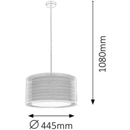 Rabalux - Hanglamp E27/60W