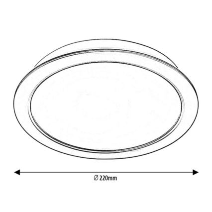 Rabalux - LED inbouwlamp LED/24W/230V Ø 22 cm