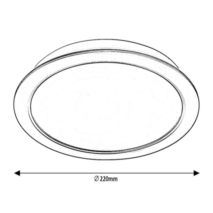 Rabalux - LED inbouwlamp LED/24W/230V Ø 22 cm