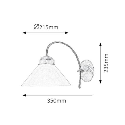 Rabalux - Wandlamp 1xE27/60W/230V