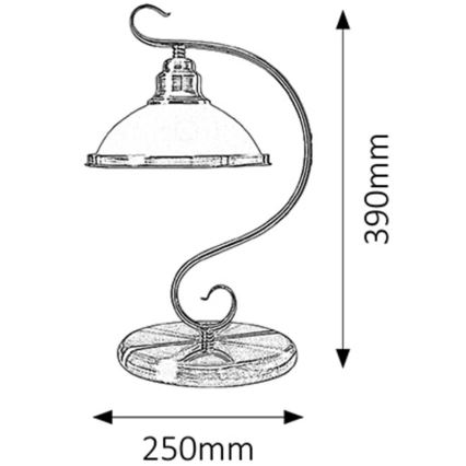 Rabalux - Tafellamp 1xE27/60W/230V