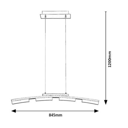 Rabalux  - Dimbare LED Hanglamp aan een koord LED/20W/230V