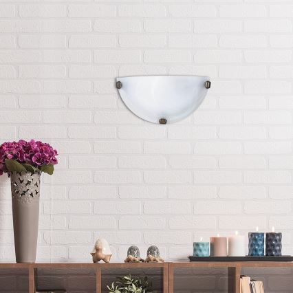 Rabalux - Wandlamp 1xE27/60W/230V met albastglas