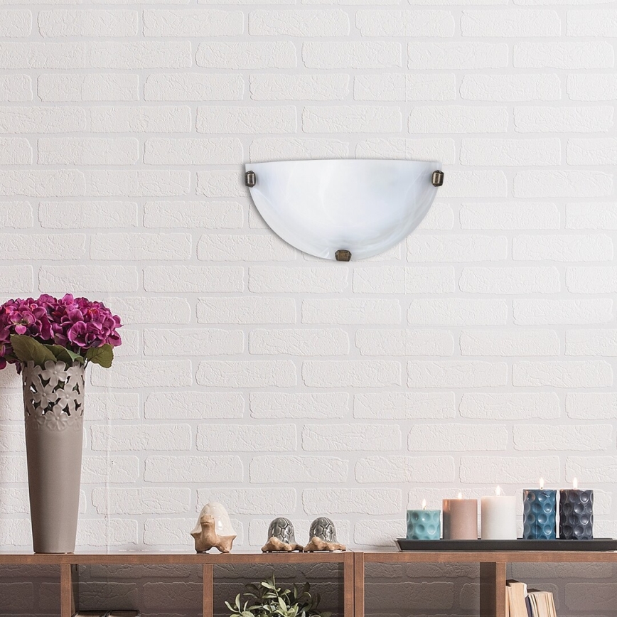 Rabalux - Wandlamp 1xE27/60W/230V met albastglas