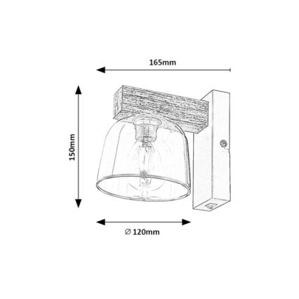 Rabalux - Wandlamp 1xE14/40W/230V