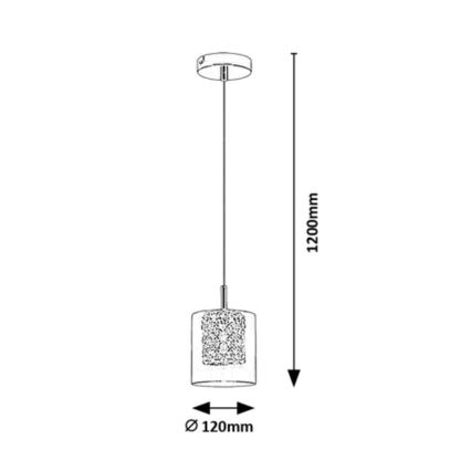 Rabalux - Kristallen Hanglamp aan een koord 1xG9/40W/230V