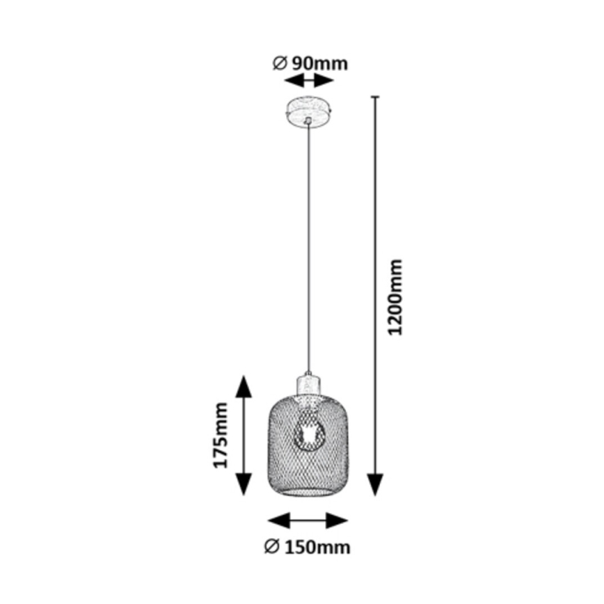 Rabalux - Hanglamp aan een koord 1xE27/60W/230V