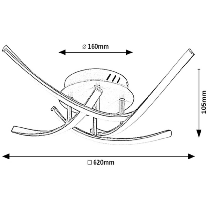 Rabalux - LED Opbouwlamp 4xLED/30W/230V 4000K