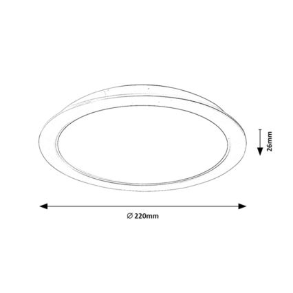 Rabalux - LED Inbouw Lamp LED/24W/230V d. 22 cm