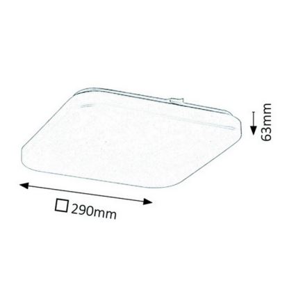 Rabalux - LED plafonnière LED/20W/230V 29x29 cm