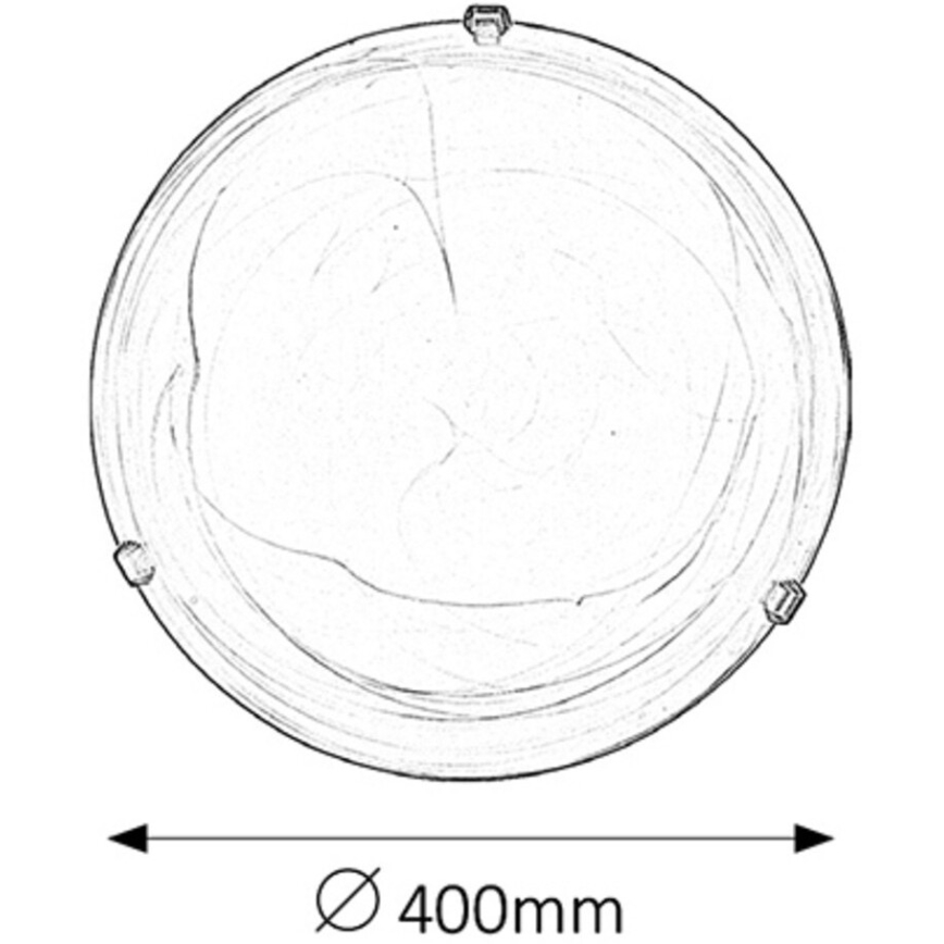 Rabalux - Plafondlamp 2xE27/60W/230V albastglas