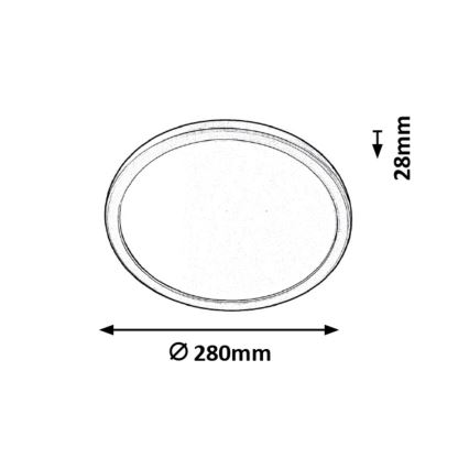 Rabalux - LED Badkamer plafondlamp LED/15W/230V IP44