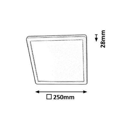 Rabalux 3359 - LED Badkamer plafondlamp LAMBERT LED/15W/230V IP44