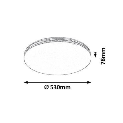 Rabalux - LED Plafondlamp LED/36W/230V rond