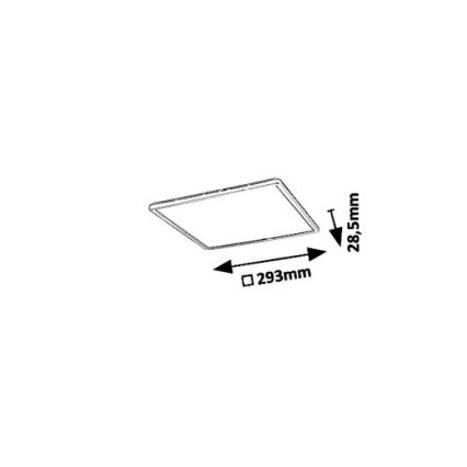 Rabalux 3429 - LED Plafondlamp PAVEL LED/18W/230V