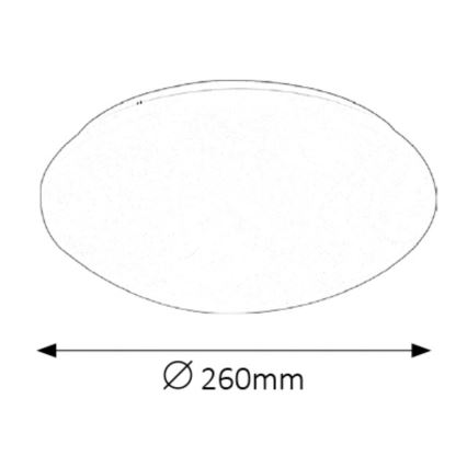 Rabalux - LED Badkamer plafondlamp LED/12W/230V IP44 diameter 26 cm
