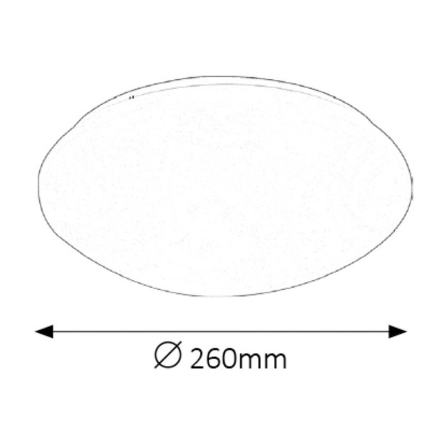 Rabalux - LED Badkamer plafondlamp LED/12W/230V IP44 diameter 26 cm