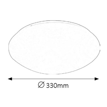 Rabalux - LED Badkamer plafondverlichting LED/18W/230V IP44