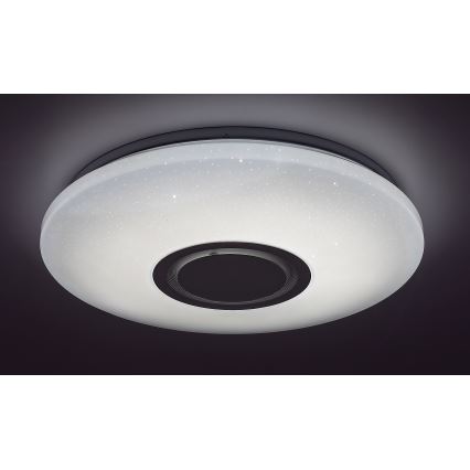 Rabalux - LED RGB dimbare plafondlamp met ingebouwde luidspreker, LED/24W/230V, Wi‑Fi Tuya + afstandsbediening, Ø 40 cm
