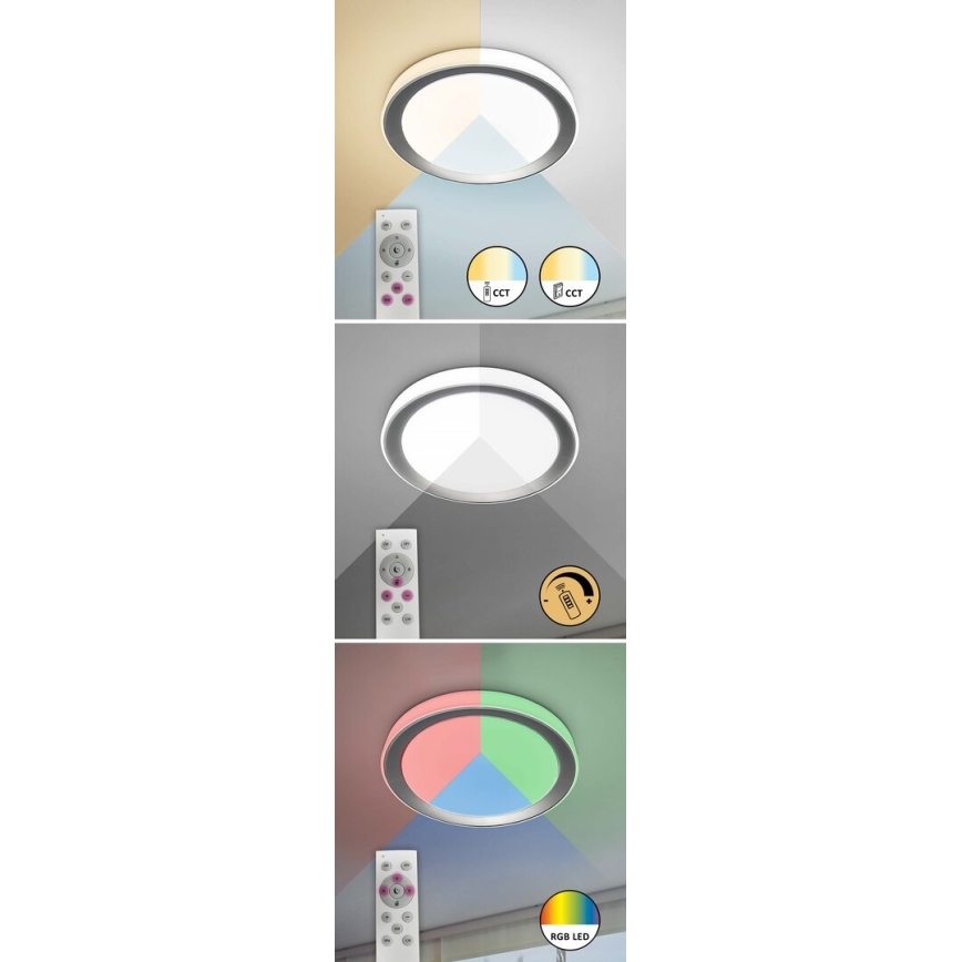 Rabalux - Dimbare LED RGB plafondlamp LED/40W/230V 2700-6500K Wi-Fi Tuya  + afstandsbediening