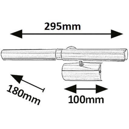 Rabalux - LED Schilderijverlichting 2xG9/2W/230V