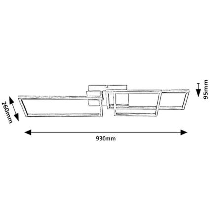 Rabalux - LED Opbouwlamp LED/44W/230V wit