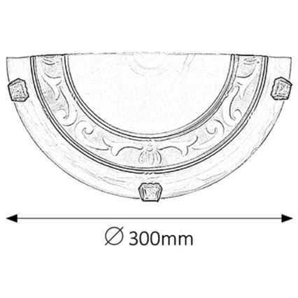 Rabalux - Wandlamp 1xE27/60W/230V