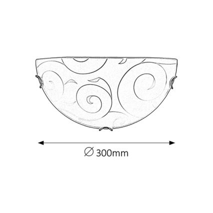 Rabalux - Wandlamp 1xE27/60W/230V