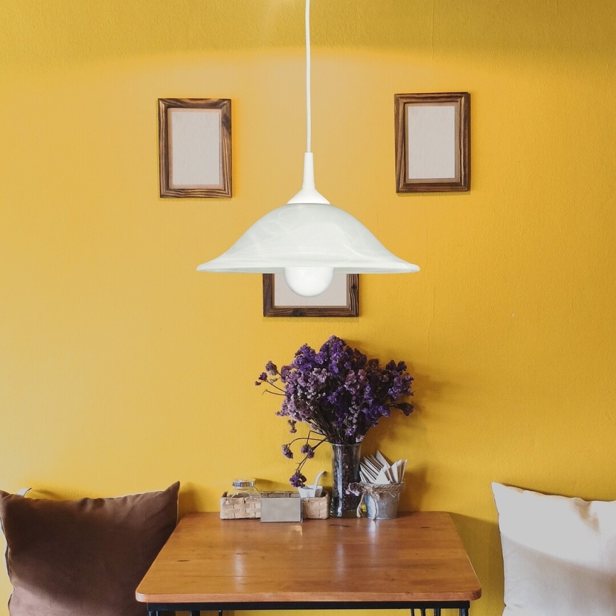 Rabalux - Hanglamp 1xE27/60W/230V alabasterglas