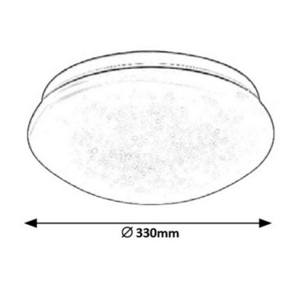 Rabalux - LED plafondlamp LED/18W/230V diameter 33 cm
