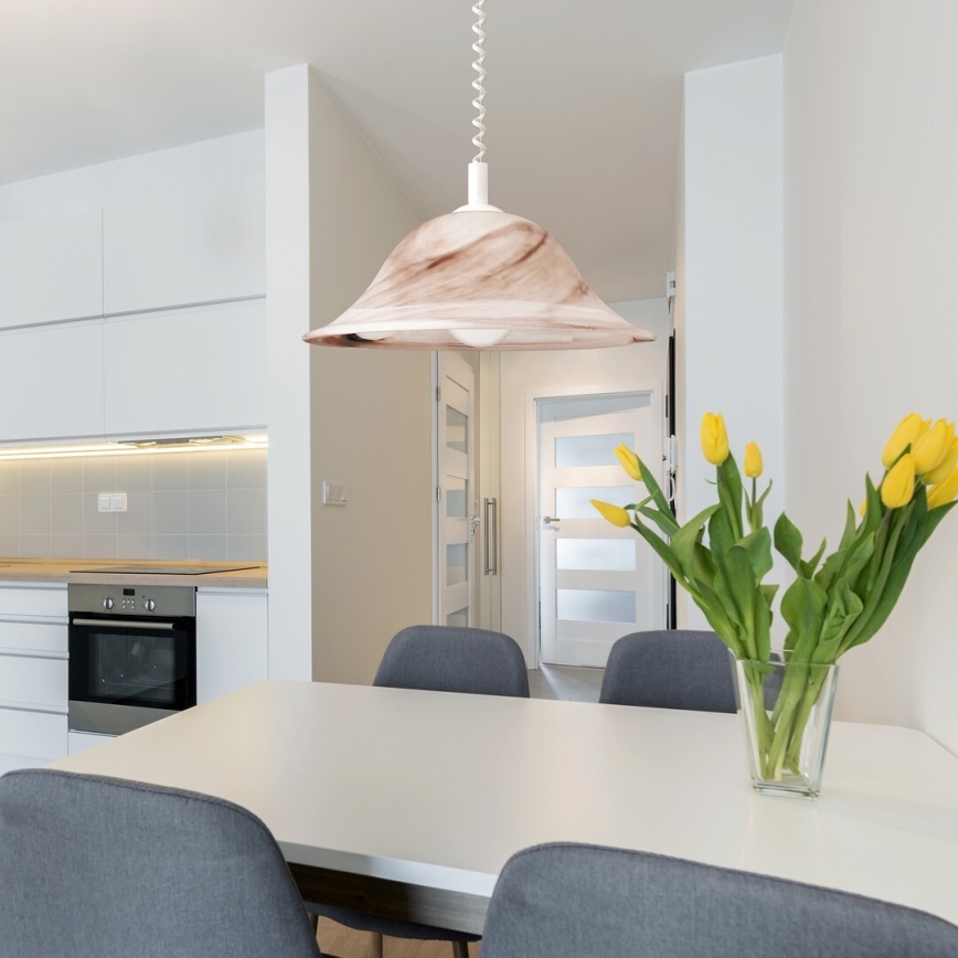 Rabalux - Plafondlamp 1xE27/60W/230V alabasterglas