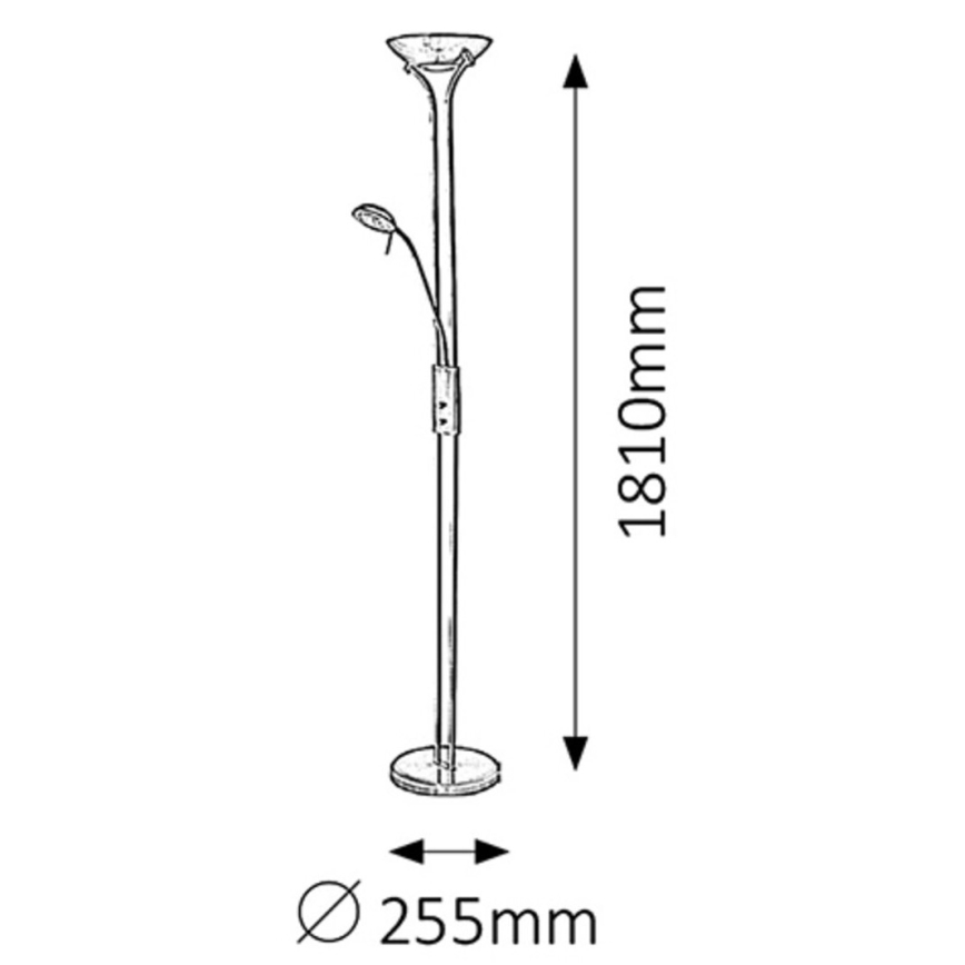 Rabalux - Staande Lamp 1xR7s/230W + 1xG9/40W