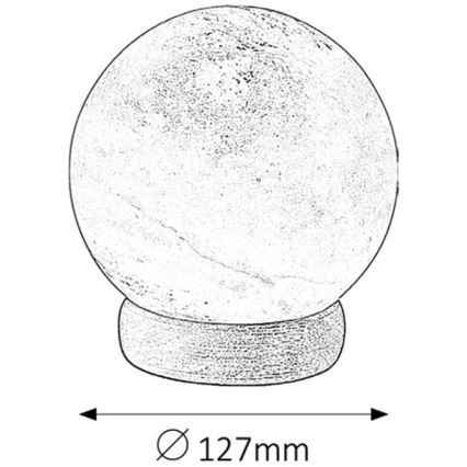 Rabalux - Salt lamp 1xE14/15W/230V acacia 2,6 kg