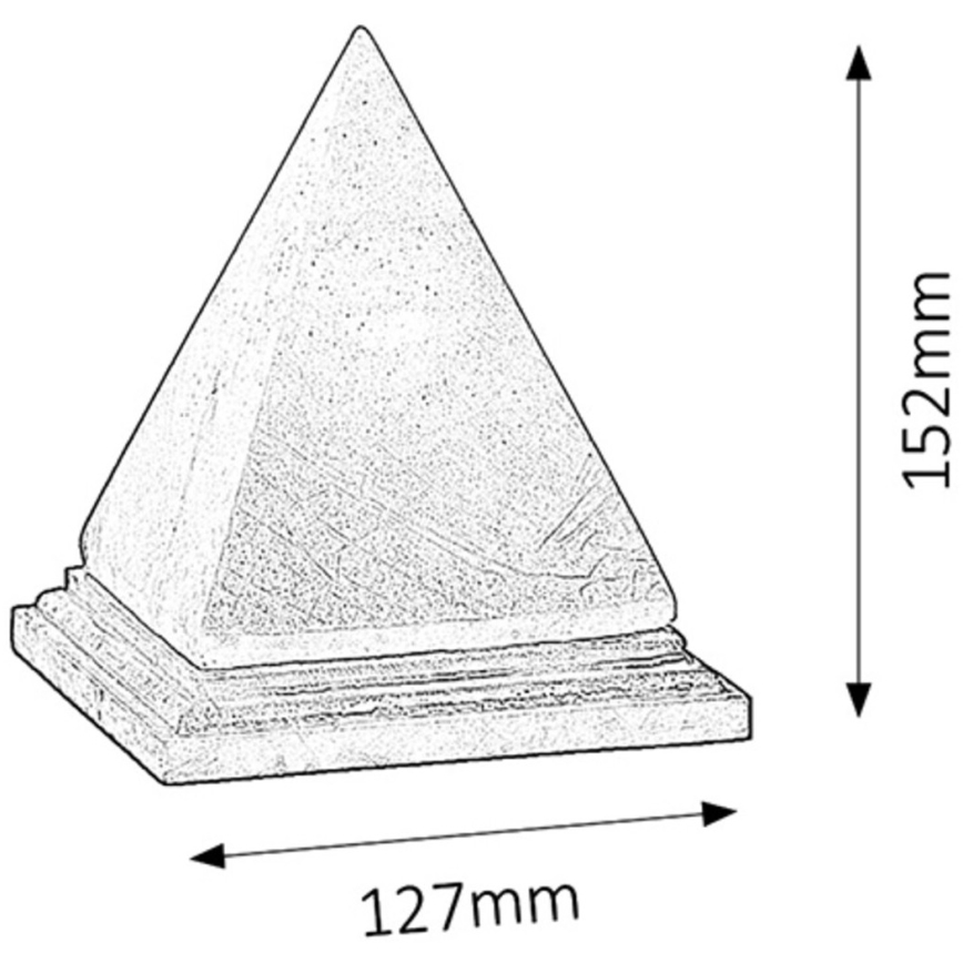 Rabalux - Salt lamp 1xE14/15W/230V acacia 2,8 kg