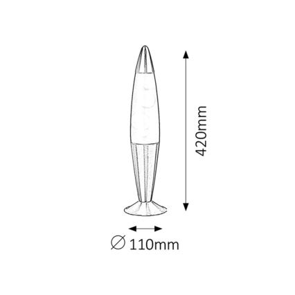 Rabalux 4106 - Lavalamp LOLLIPOP 2 1xE14/25W/230V