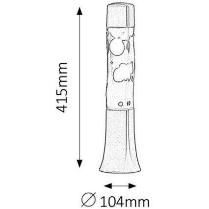 Rabalux - Lavalamp 1xE14/25W/230V