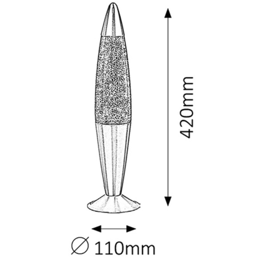 Rabalux - Lavalamp 1xE14/25W/230V