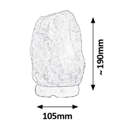 Rabalux - Salt lamp 1xE14/15W/230V 1,6 kg