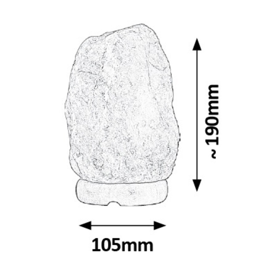 Rabalux - Salt lamp 1xE14/15W/230V 1,6 kg