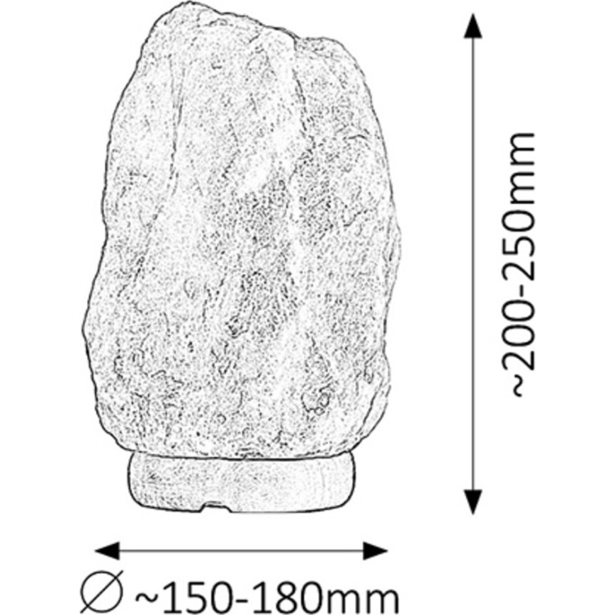 Rabalux - Salt lamp 1xE14/15W/230V 8 kg